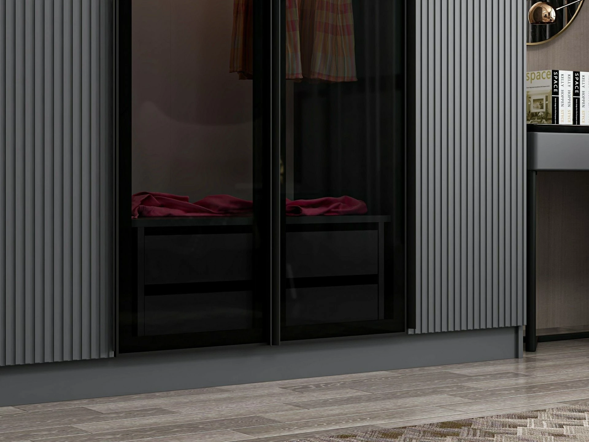 Dollap Skye Decor, Kale Plus, fume, 315x210x52cm