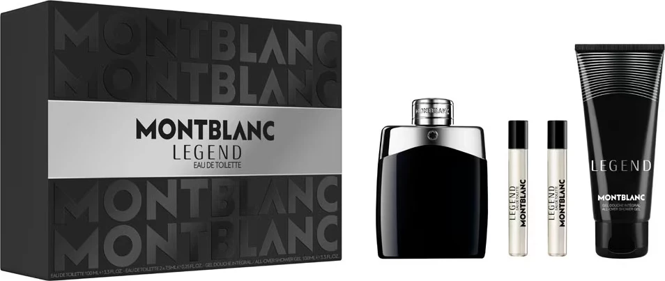 Set Eau de Toilette për meshkuj Mont Blanc Legend 100ml + 2x7.5ml + shower gel 100ml