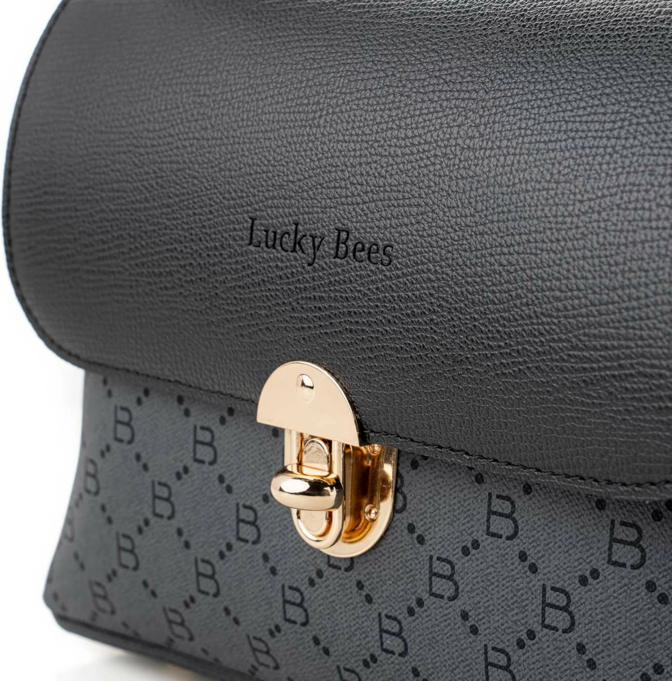 Çantë crossbody Lucky Bees, 1278, e zezë, gri