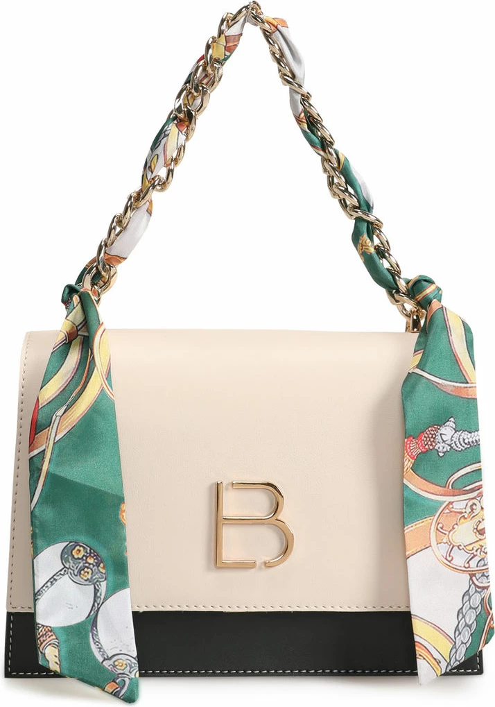 Çantë crossbody Lucky Bees, krem dhe e gjelbër e errët, 918