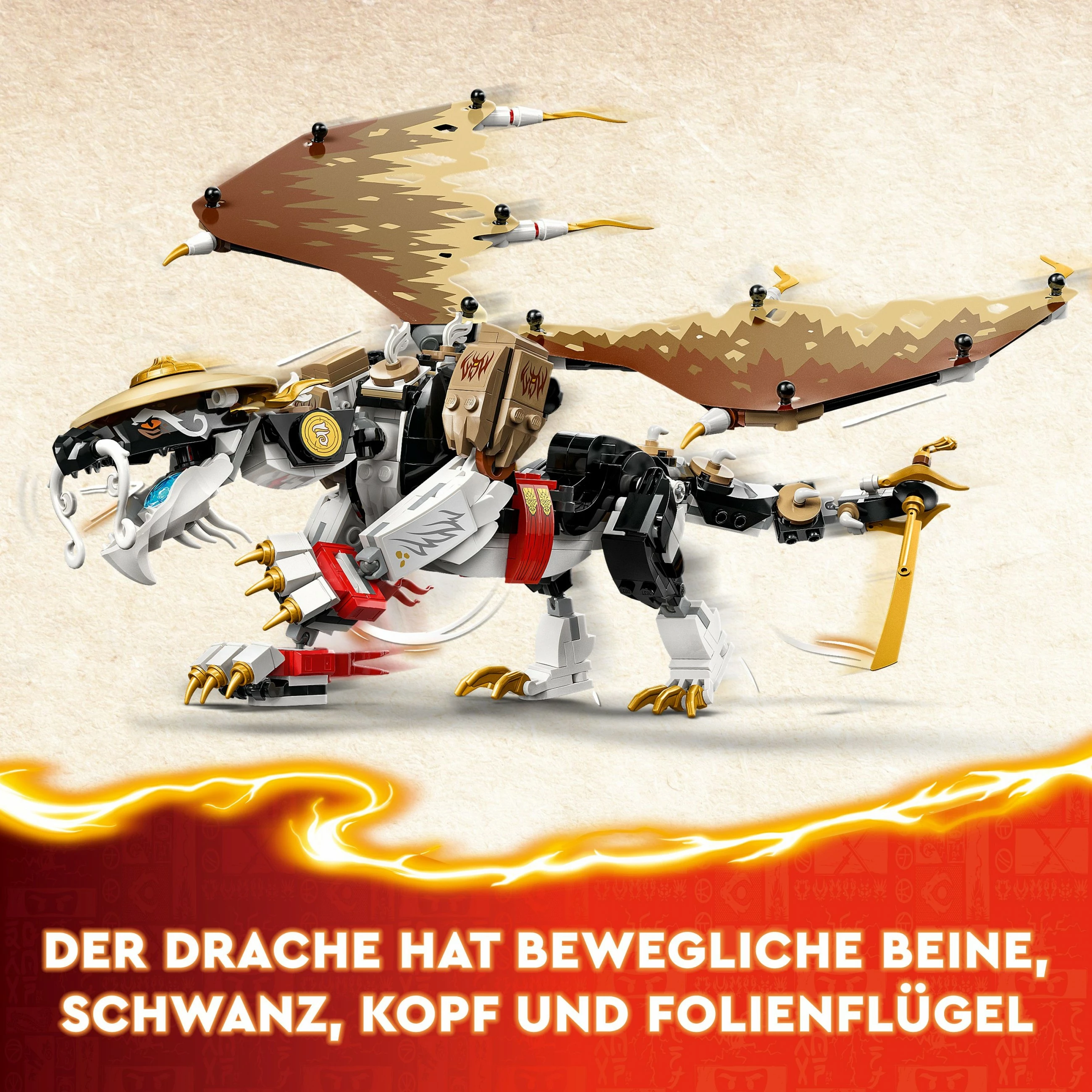 Set ndërtimi LEGO NINJAGO Egalt the Master Dragon 71809, 532 pjesë, multingjyrësh