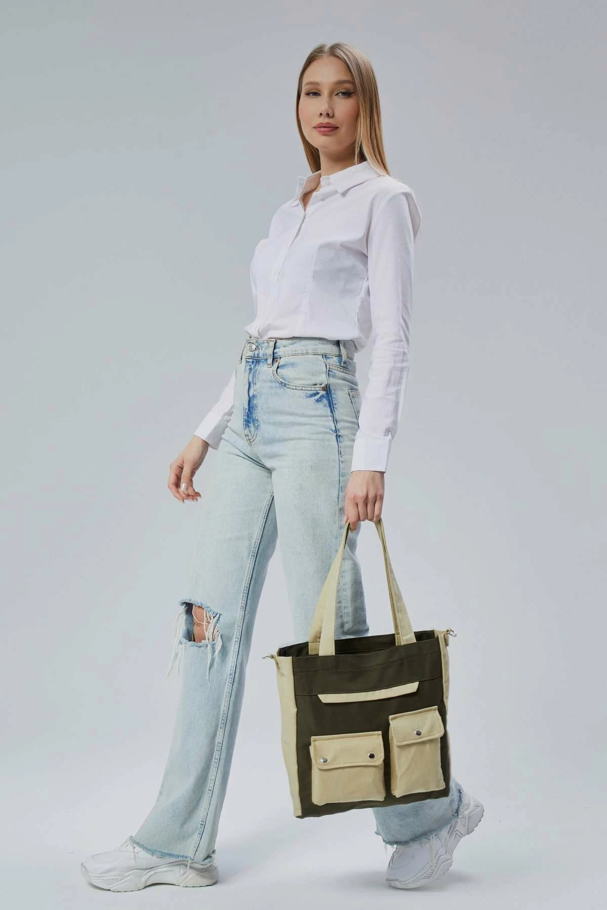 Tote bag Zoozie Bags, e gjelbër e errët, 2356