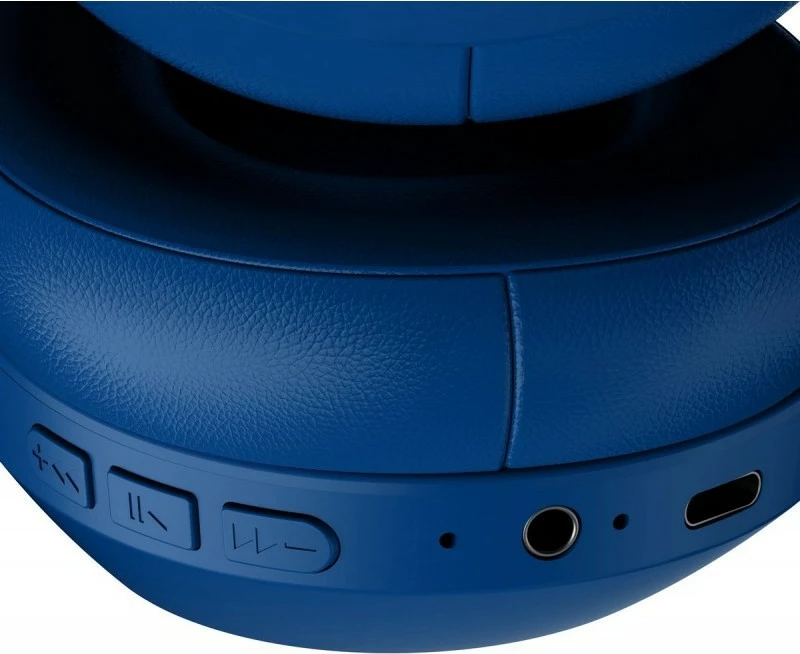 Kufje pa tela over-ear, Defender FreeMotion B490, Bluetooth 5.3, 14 orë bateri, mikrofon, USB-C/AUX, blu