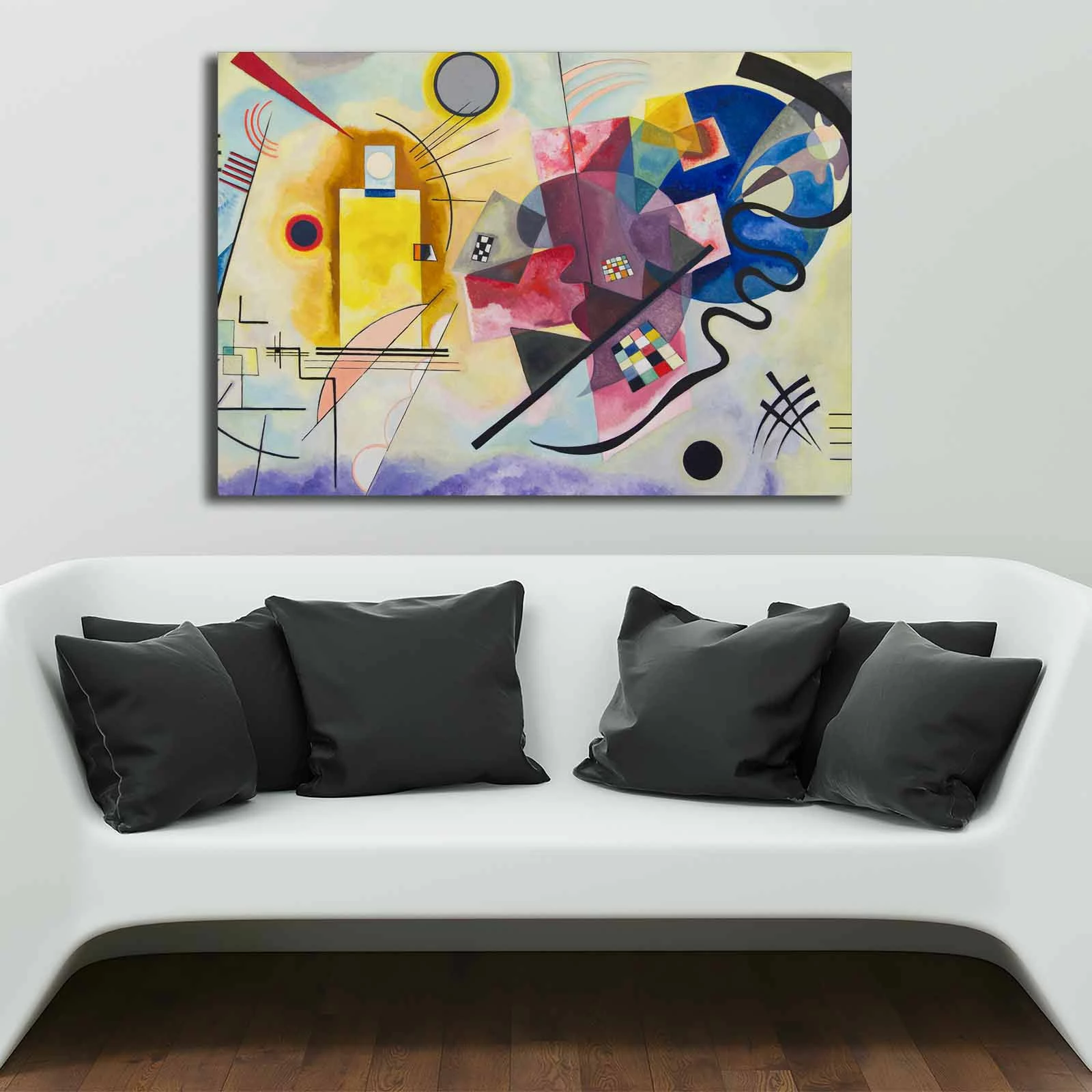 Pikturë dekorative në kanavacë, shumëngjyrëshe, 70x100cm, Wallity, Kandinsky