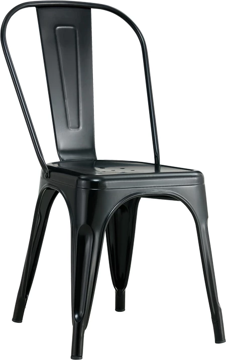 Karrige Utopia metalike e zezë 44x44x85cm