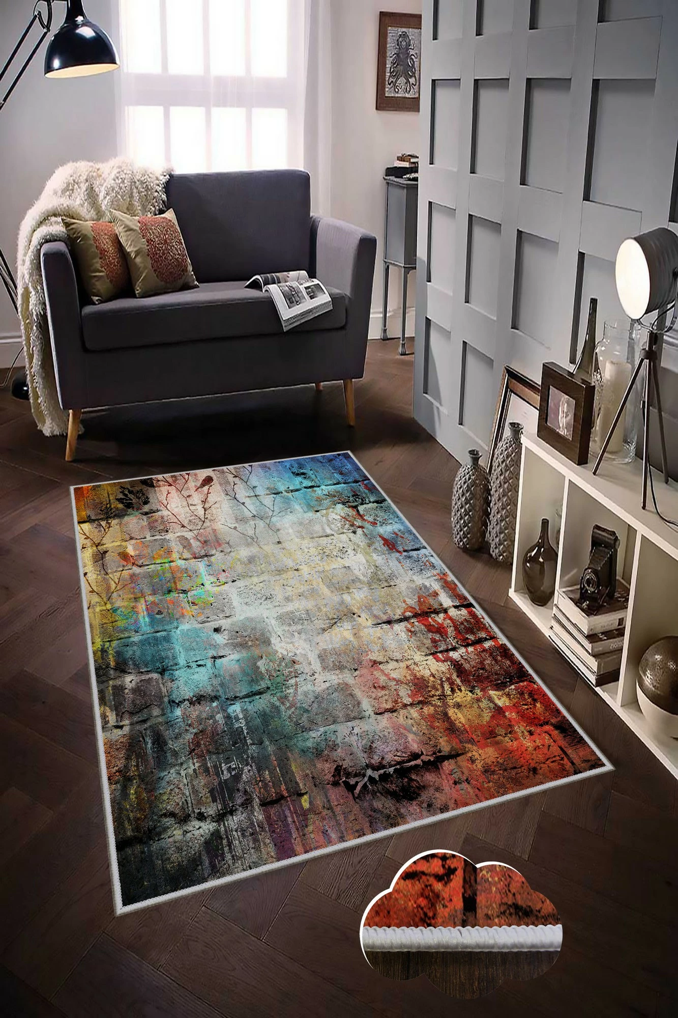Qilim korridori, shumëngjyrësh, Conceptum Hypnose, Hmnt102, 80x150cm