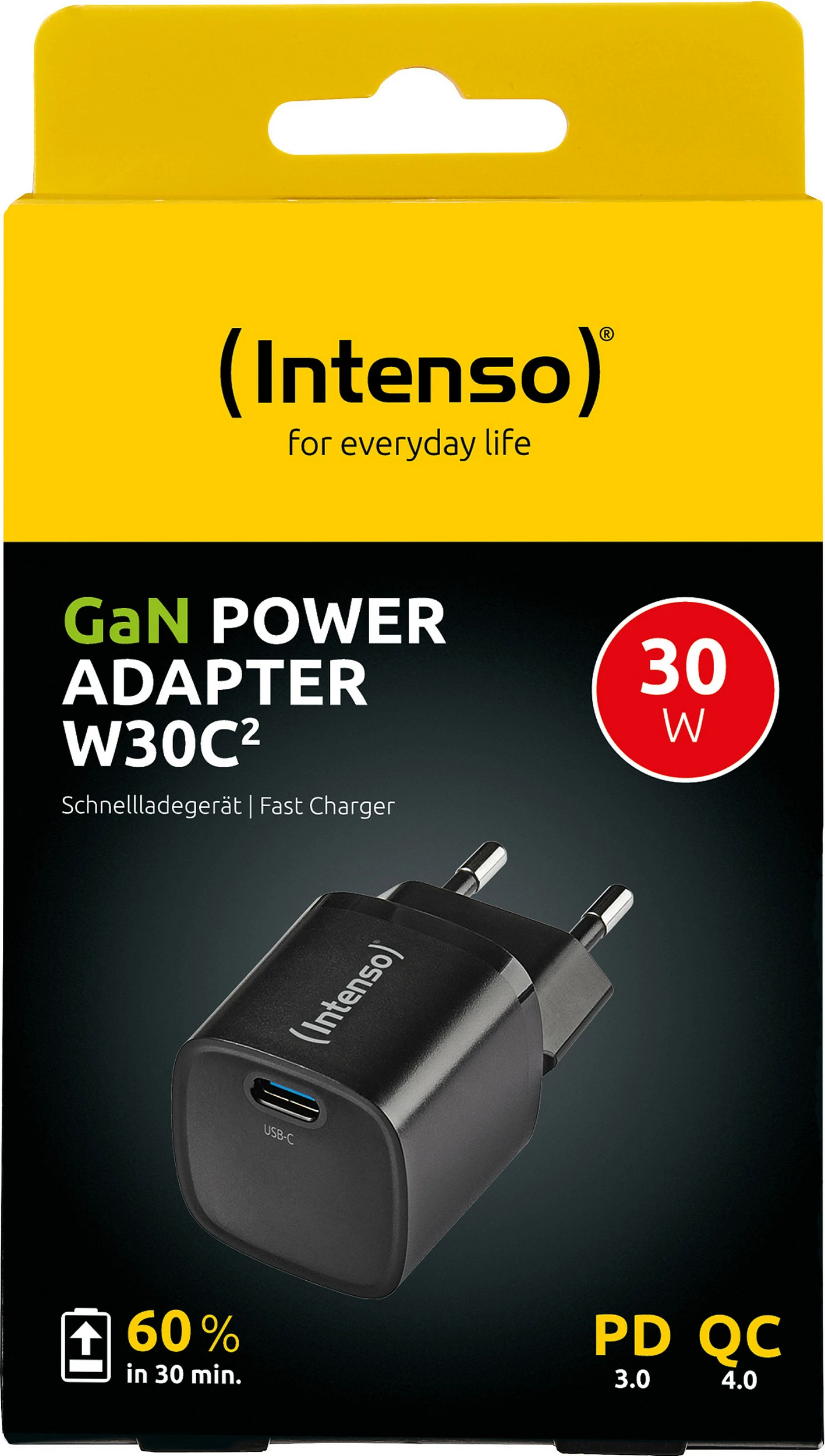 Karikues muri Intenso W30C² GaN, USB-C PD 30W, i zi