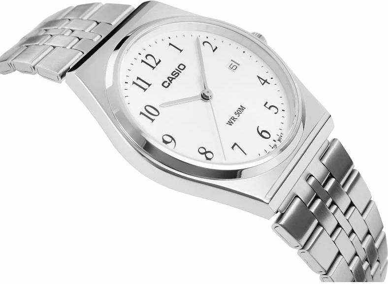 Orë dore për meshkuj Casio, argjend