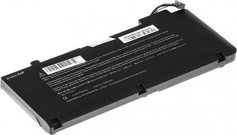 Bateri laptop Green Cell për Apple MacBook Pro 13", 11.1V 4400mAh, e zezë