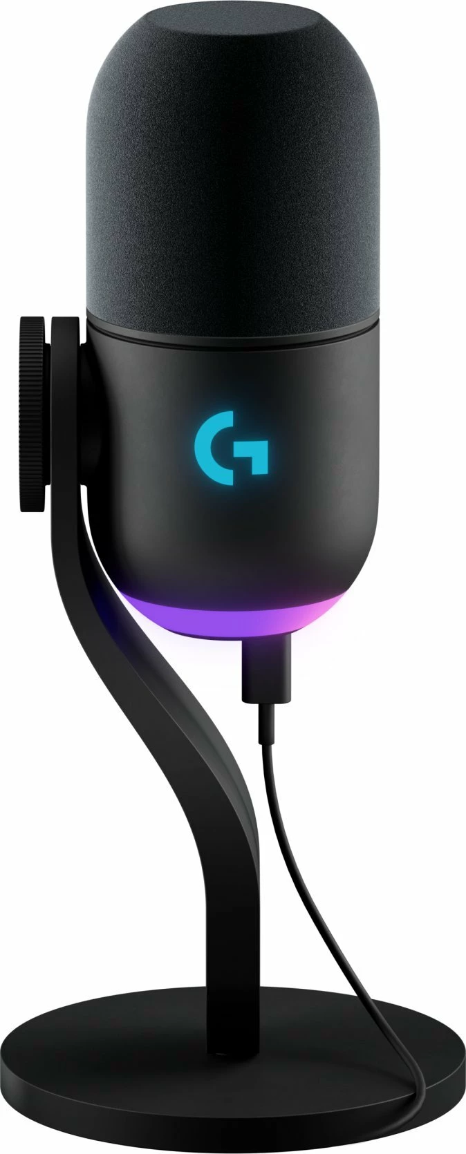 Mikrofon Logitech G Yeti GX 988-000569 USB/USB-C dinamik superkardioid me RGB LIGHTSYNC, i zi