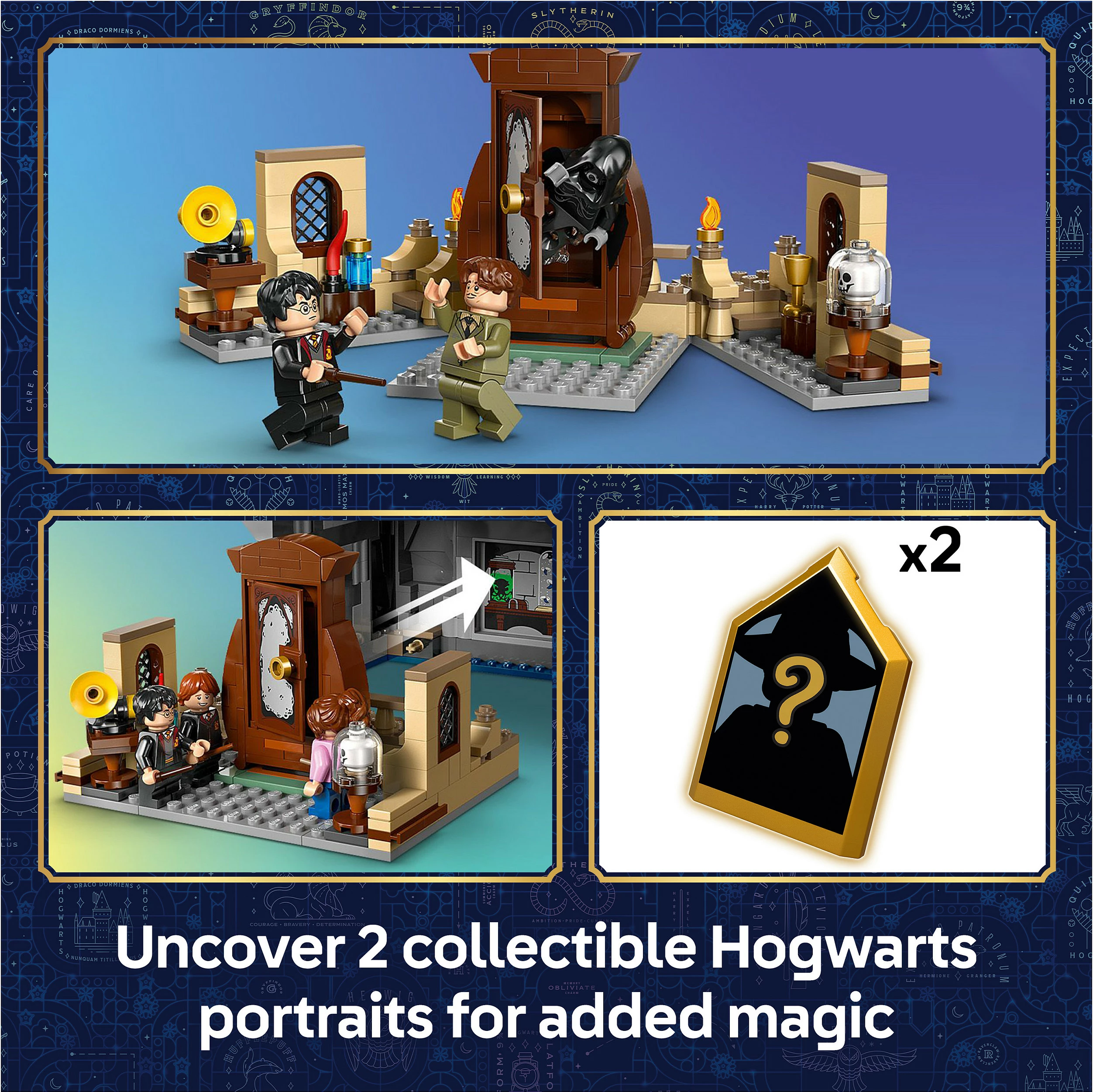 Set ndërtimi LEGO Harry Potter Hogwarts Castle 76463, 907 copë, 7 minifigura, shumëngjyrësh