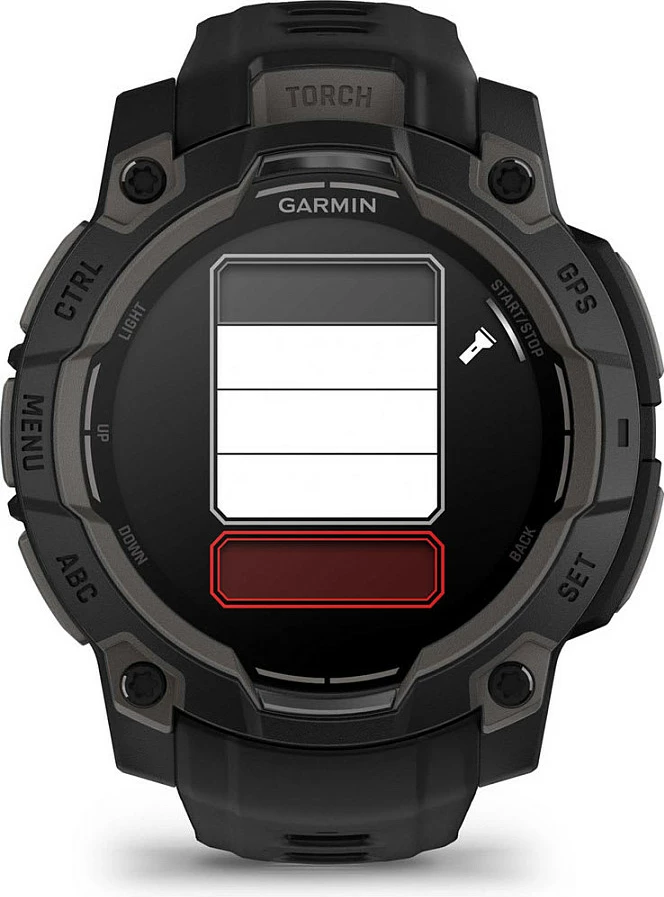 Smartwatch Garmin Instinct 3 AMOLED, 4 GB, GPS, e zezë