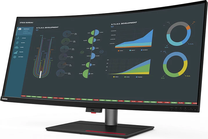 Monitor Lenovo ThinkVision P40w-20, 39.7", 5K Ultra HD, LED, e zezë