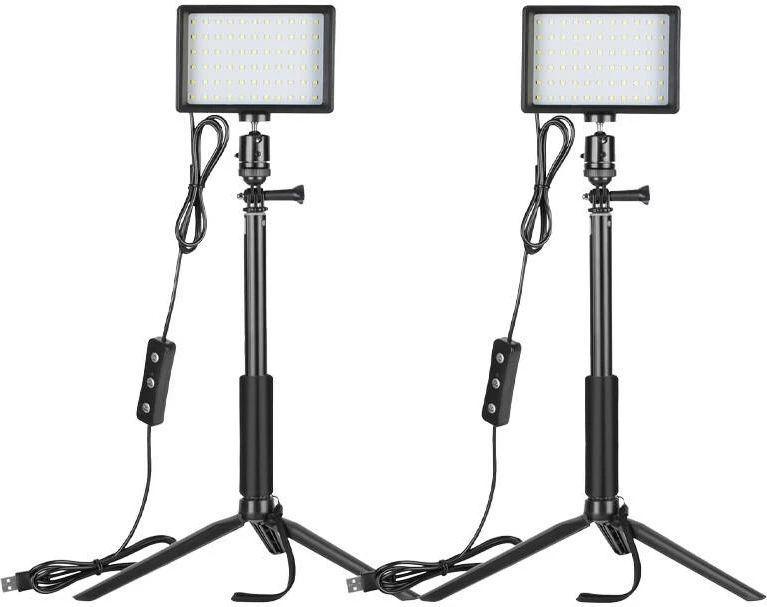 Set llampa LED Neewer ZC-10S me tripodë dhe filtra ngjyrash