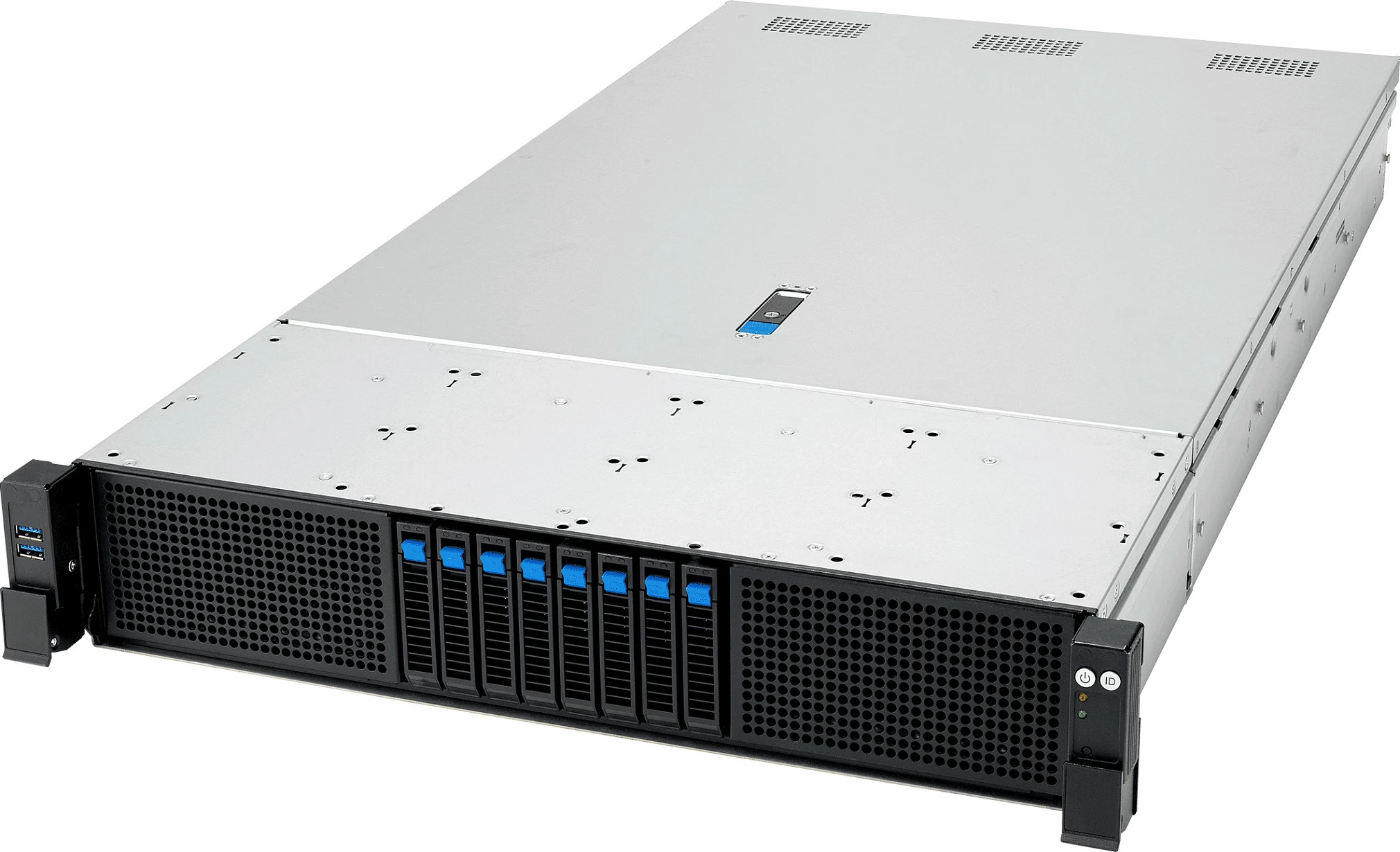 Server rack ASUS RS720A-E13-RS8G, Socket SP5, dual AMD EPYC, DDR5 deri 3TB, 2U, 3200W, zi/argjendtë