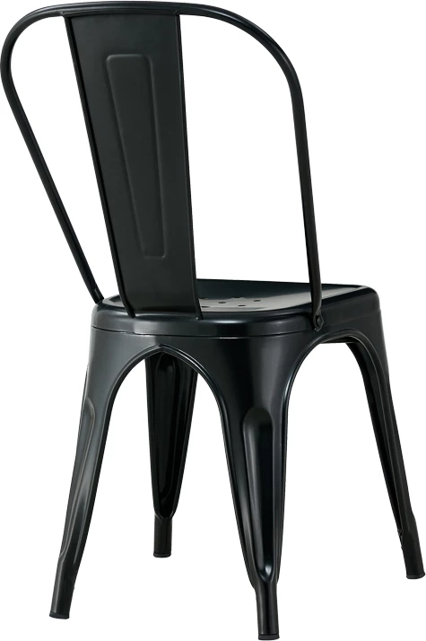 Karrige Utopia metalike e zezë 44x44x85cm