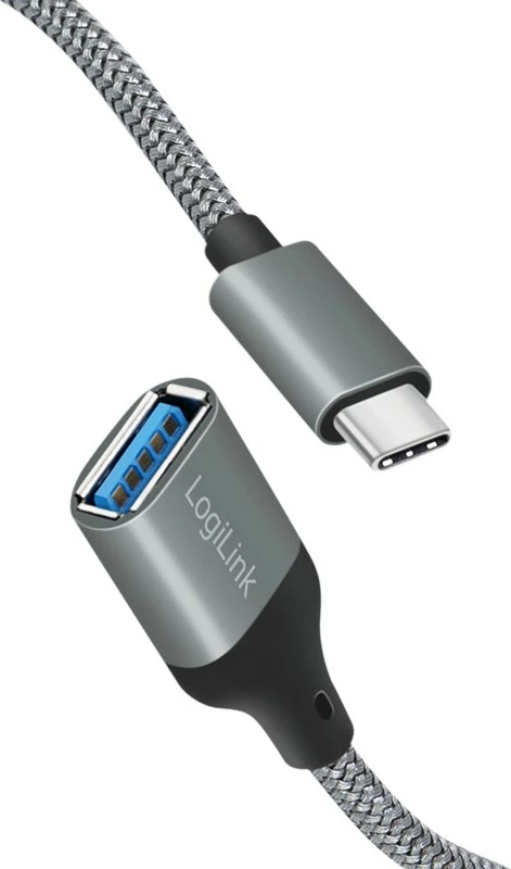 Adapter USB LogiLink USB 3.2 Gen1 Type-C, 0.15 m, Gri