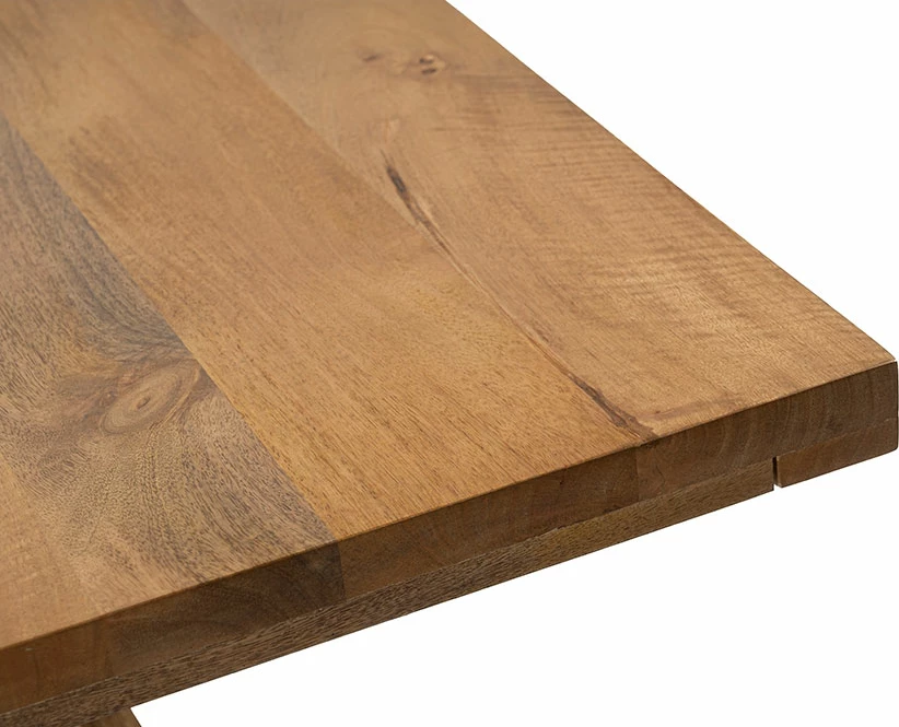 Tavolinë katrore, dru mango, ngjyrë arre, 80x80x76cm