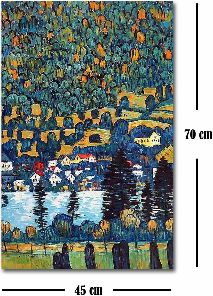 Pikturë dekorative në kanavacë Wallity, FAMOUSART-066, shumëngjyrëshe, 45x70cm