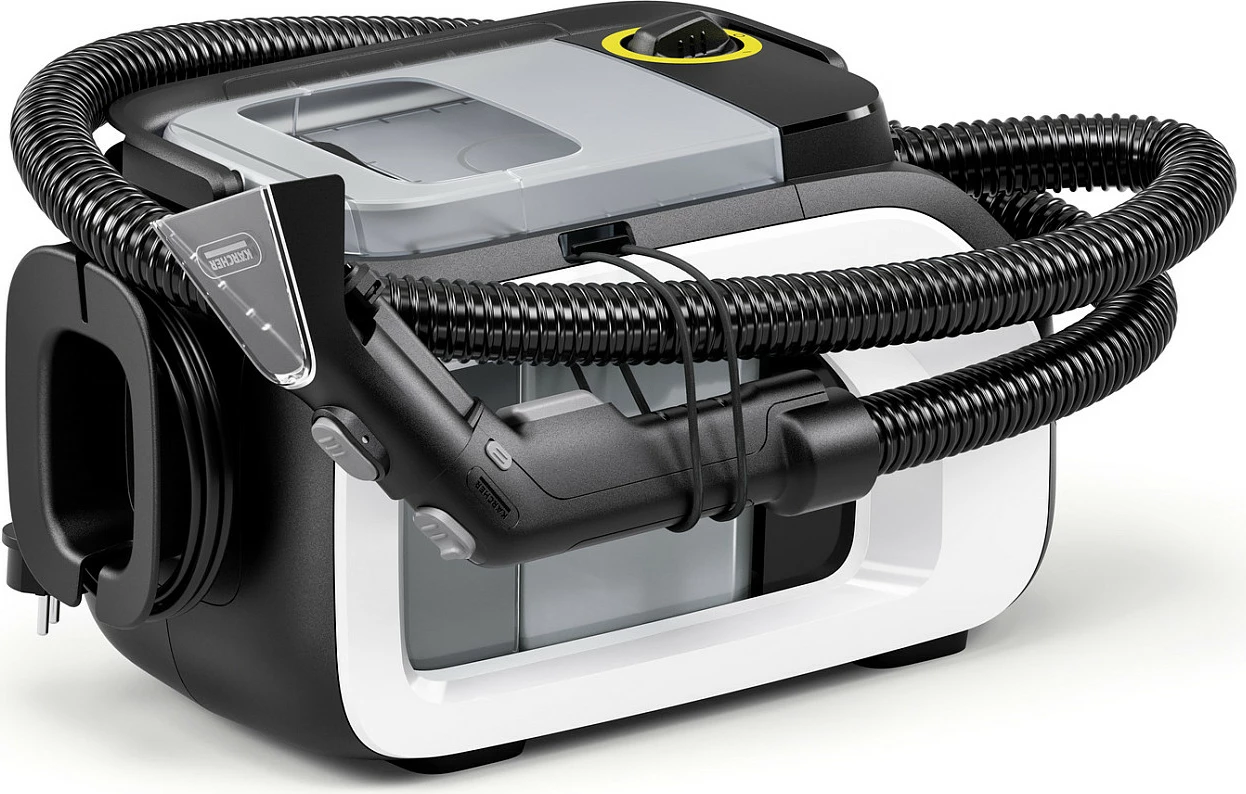 Fshesë me korrent cilindrike Kärcher SE 3 Compact Home Floor, 500W, pa qese, e bardhë/zezë/gri