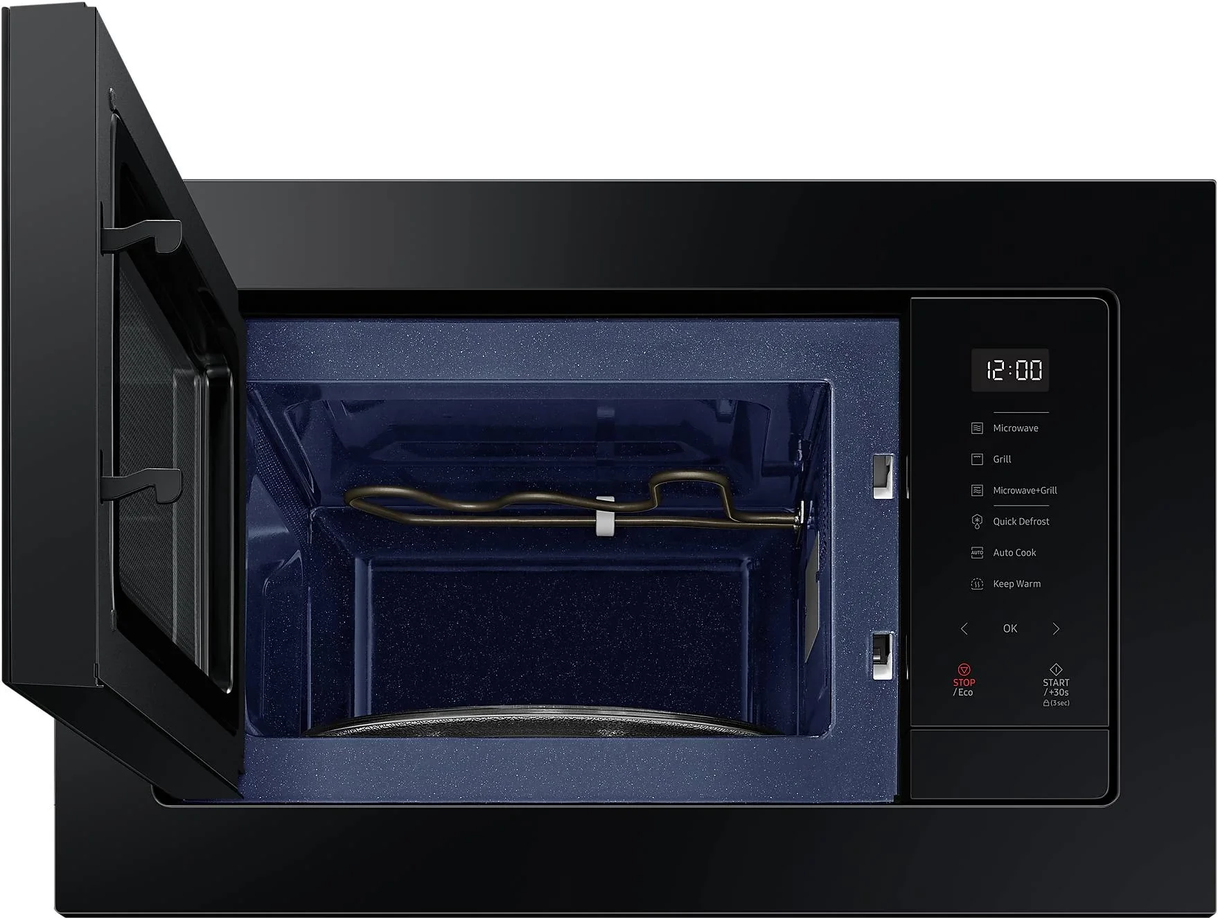 Mikrovalë, Samsung, MG23A7318CK/E2, 23 L, 1300 W, inkaso, me grill, e zezë