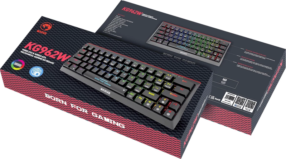 Tastierë MARVO KG962W EN-R