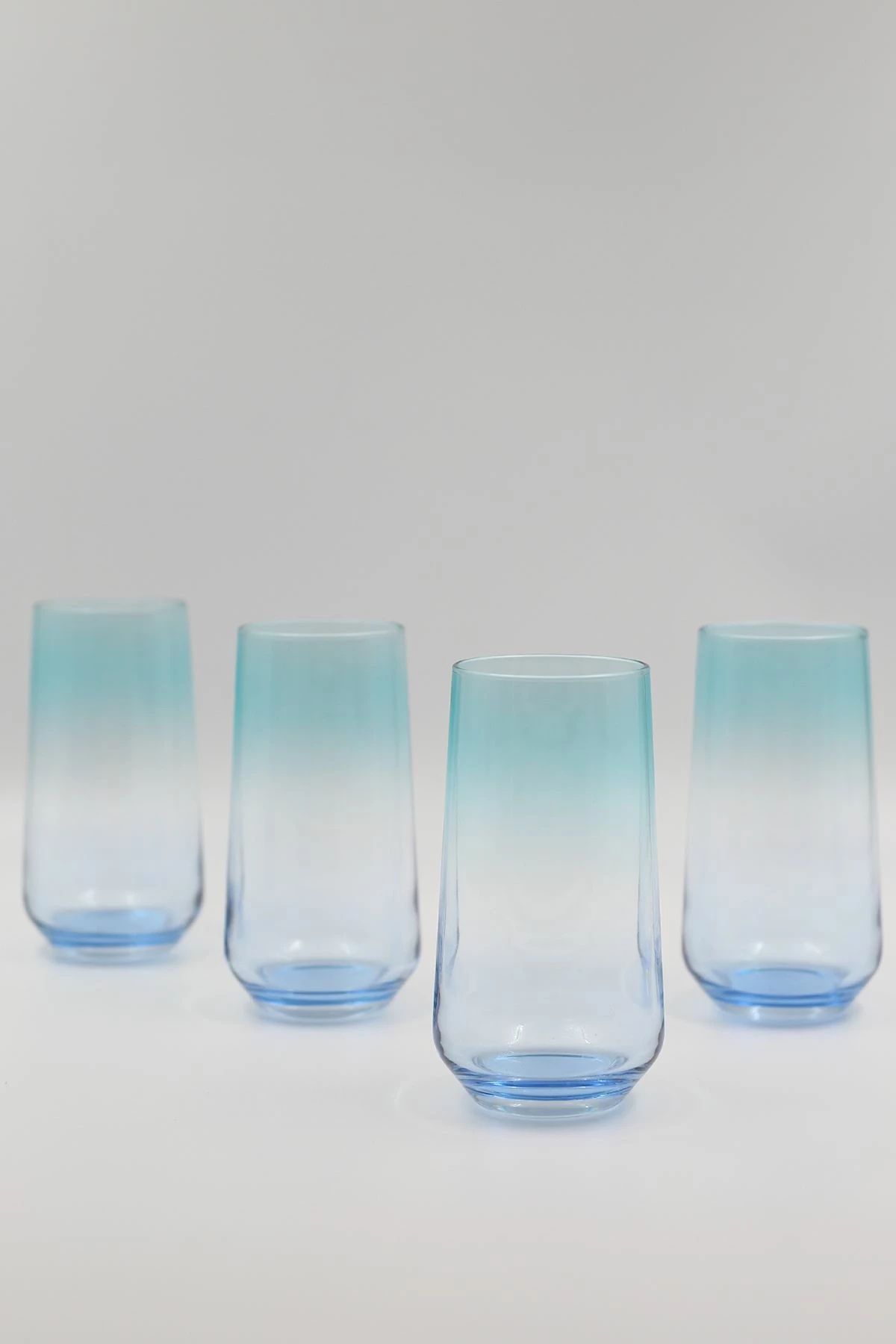 Set gotash prej qelqi (4 copë), Hermia Concept, Marsilya 470, blu dhe turquoise