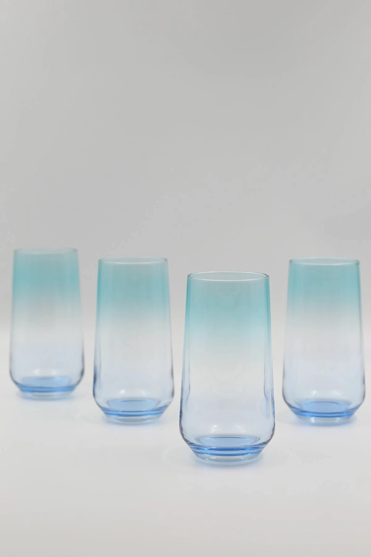 Set gotash prej qelqi (4 copë), Hermia Concept, Marsilya 470, blu dhe turquoise