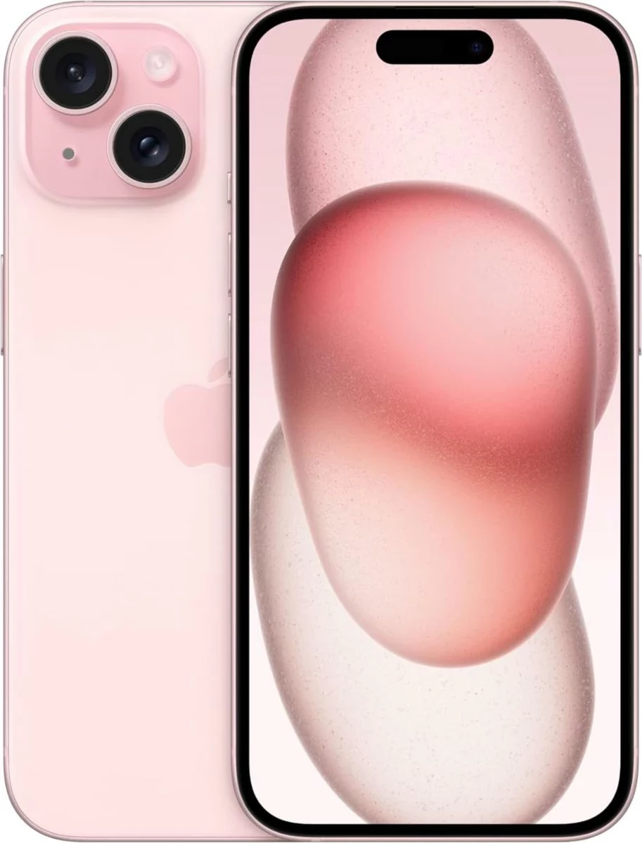 Apple iPhone 15, 6.1", 256GB, rozë