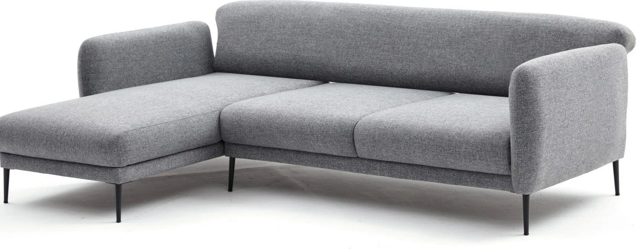 Kënd-sofë Venus L, ngjyrë gri, shndërrohet në krevat