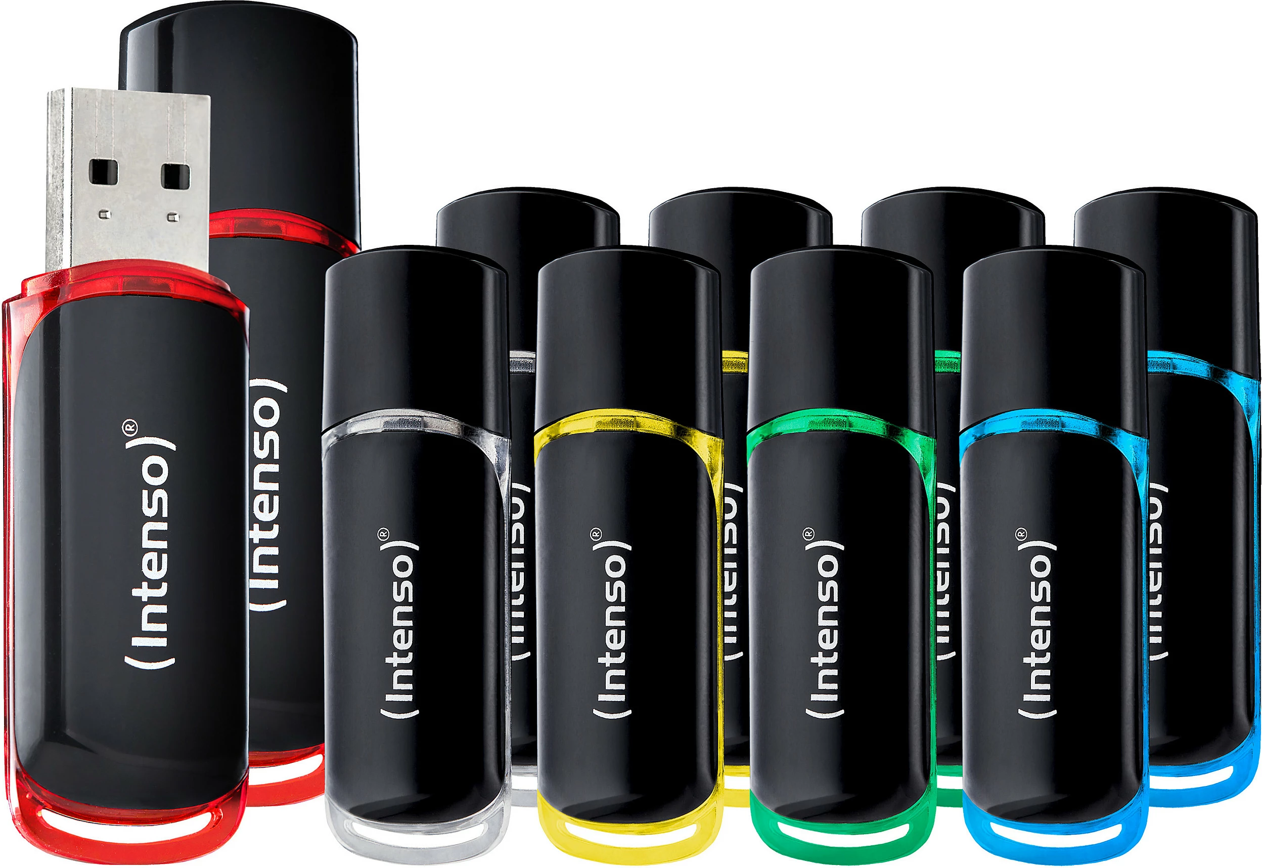 USB Stick Intenso Business Line 8GB, USB 2.0, paketim 10 copë, shumëngjyrësh
