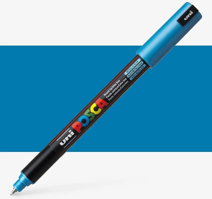 UNI POSCA PC-1M Marker – Ngjyrë Blu e Hapur (Light Blue)