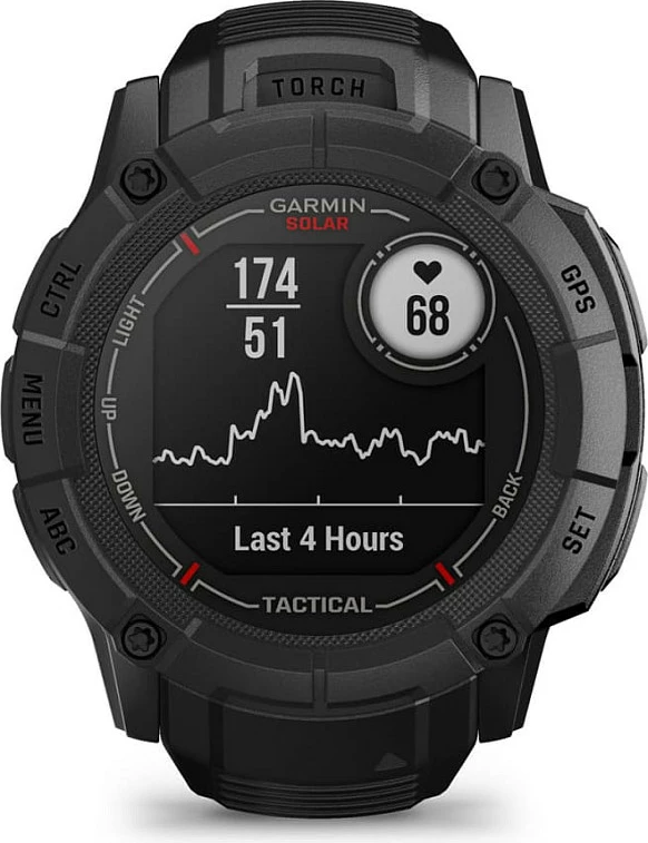 Smartwatch Garmin Instinct 2X Solar Tactical Edition, 1.1" MIP, GPS, 50 mm, e zezë