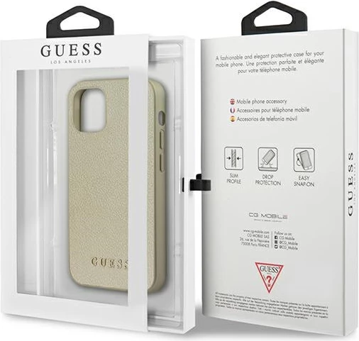 Mbështjellës Guess Iridescent për iPhone 12 mini, Gold
