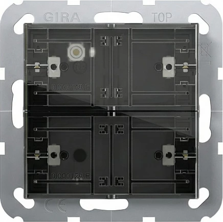 Sensor butonash KNX GIRA 504200, System 55, Tastsensor 4 Komfort 2f