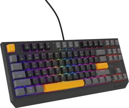 Tastierë mekanike Genesis Thor 230, TKL, RGB pozitiv Outemu Red, ngjyrë gri
