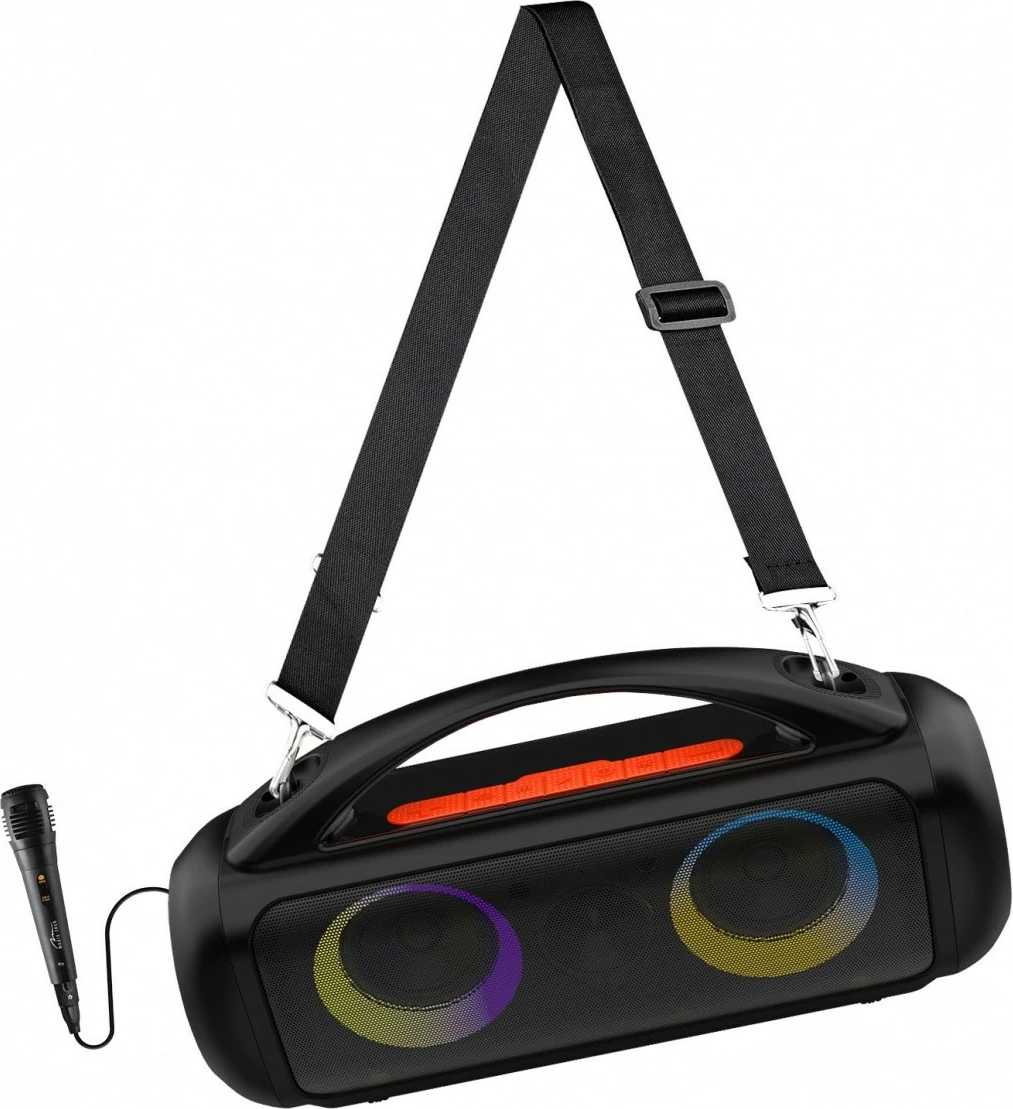 Altaparlant portativ Media-Tech POWER AUDIO PRO MT3184 me Bluetooth, Karaoke, 16h, i zi/portokalli