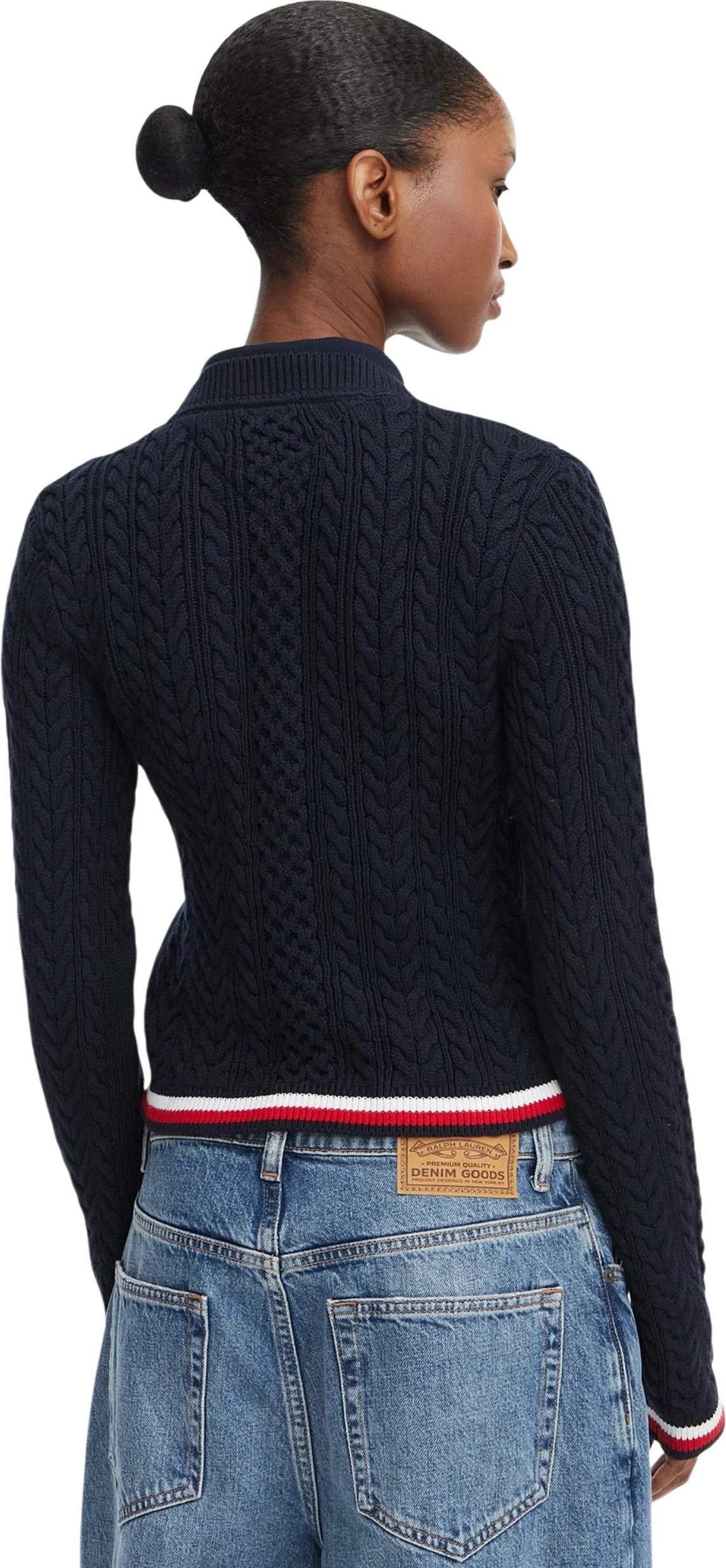 Xhemper për femra Tommy Hilfiger Jeans DW0DW22933, i kaltër i errët [Madhësia: XS]