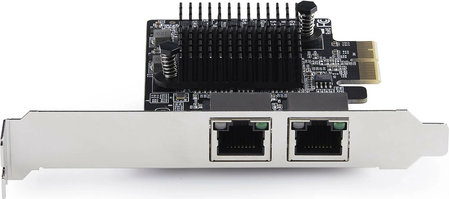 Kartë rrjeti PCIe StarTech 2-Port 5G, Realtek RTL8126, 2x RJ-45, 5000 Mbit/s, e zezë