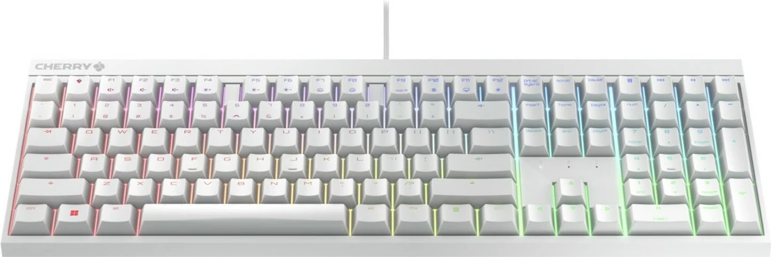 Tastierë Cherry MX 2.0S RGB, MX Red, e bardhë