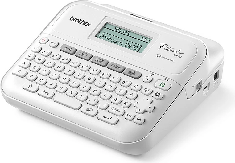 Printer etiketash Brother P-touch PT-D410, QWERTY, USB, për shirita TZe deri 18mm, i bardhë