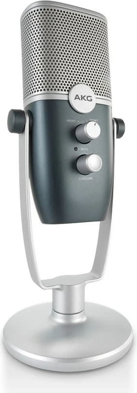 Mikrofon AKG Ara, USB kondensator profesional, blu-argjendtë