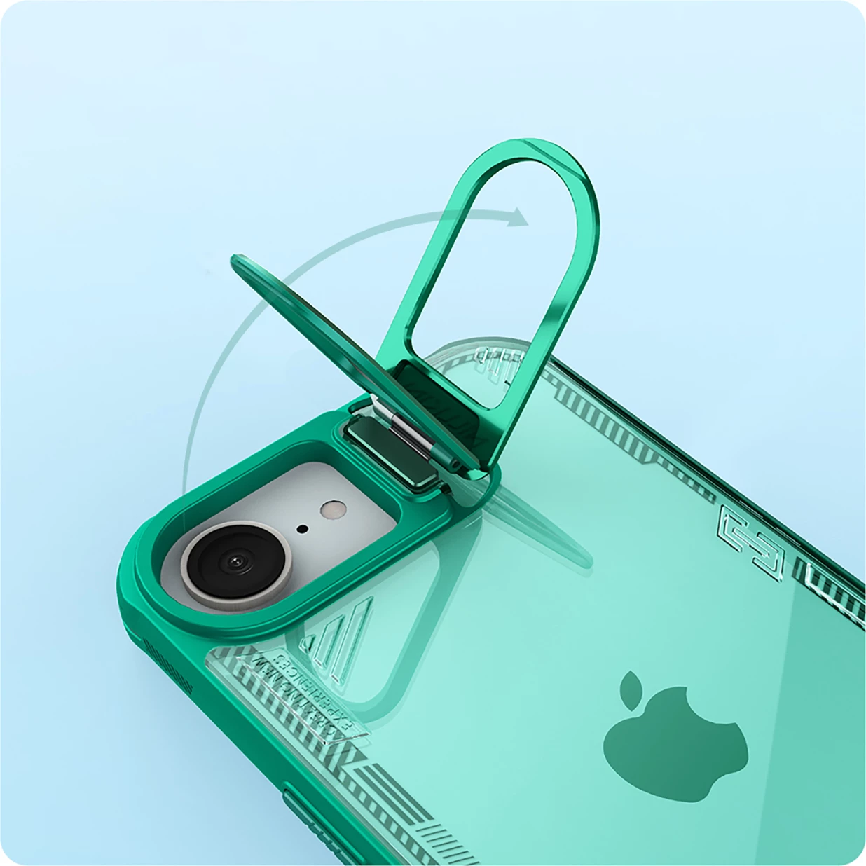 Mbështjellës Nillkin Iceblade Prop me qëndrim, për iPhone 16e, Gjelbër