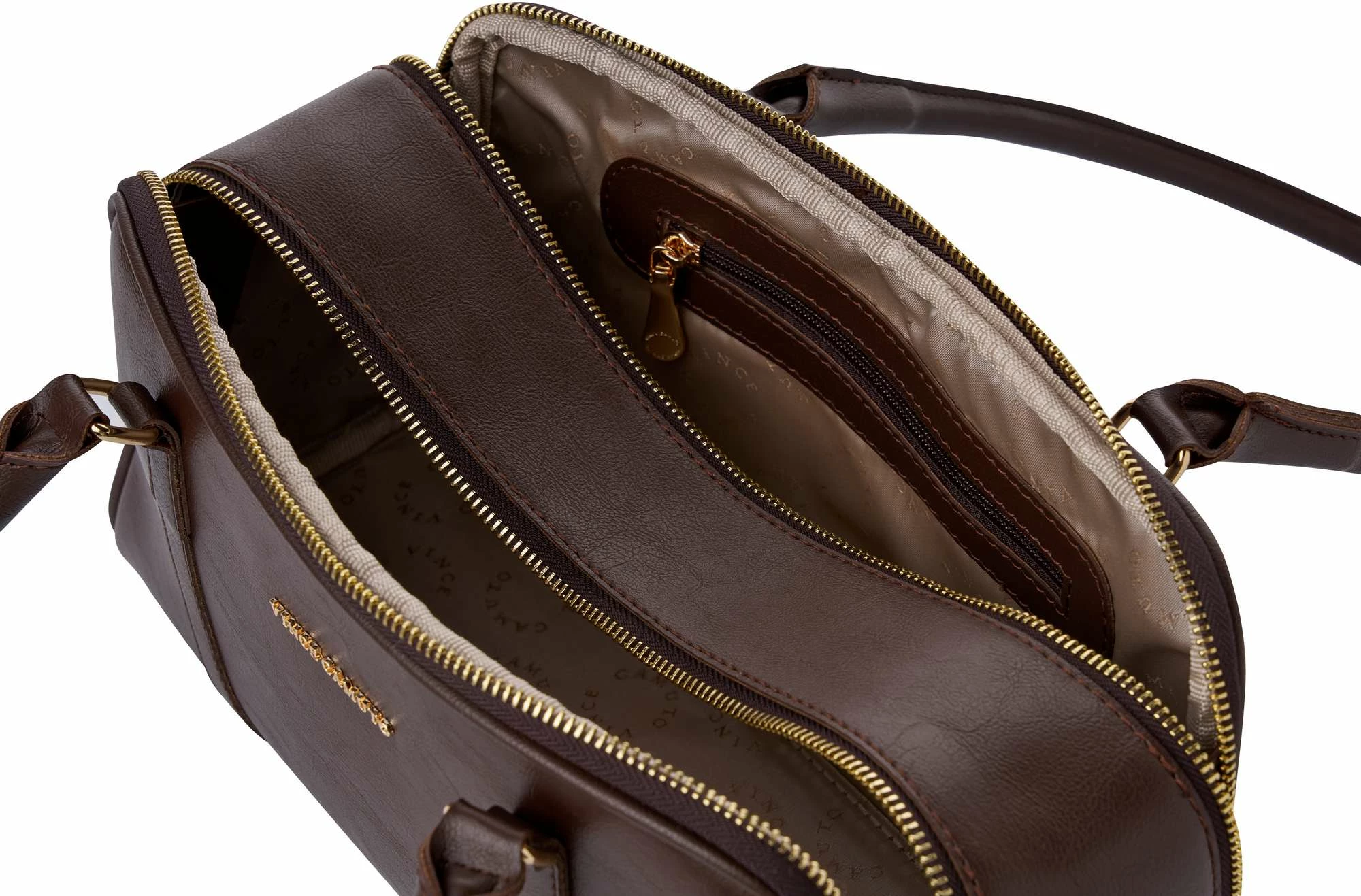 Çantë krahu Vince Camuto Forli, ngjyrë çokollatë