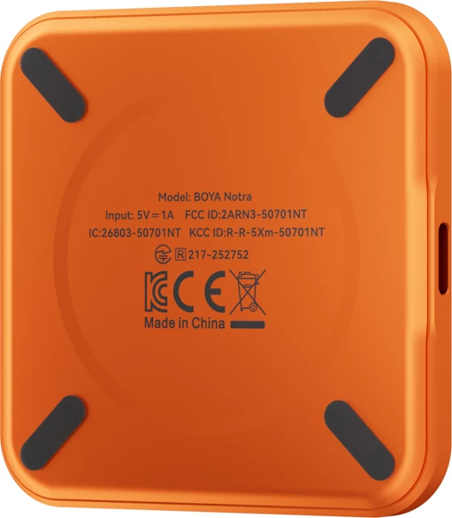 Regjistrues zëri BOYA Notra AI, 64GB, Bluetooth/USB-C, MagSafe, portokalli