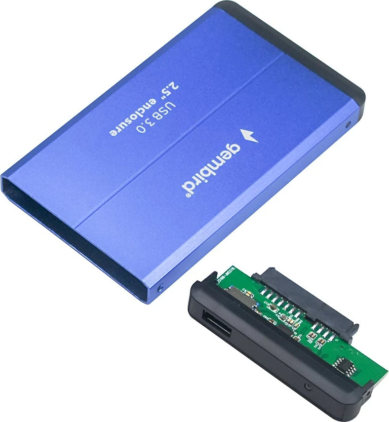 Kuti për disk HDD, Gembird EE2-U3S-2-B, 2.5" , e kaltër 