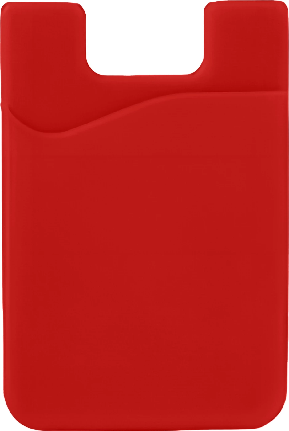 Mbështjellës kartelash Hurtel për pjesën e pasme të telefonit, silikon, e kuqe