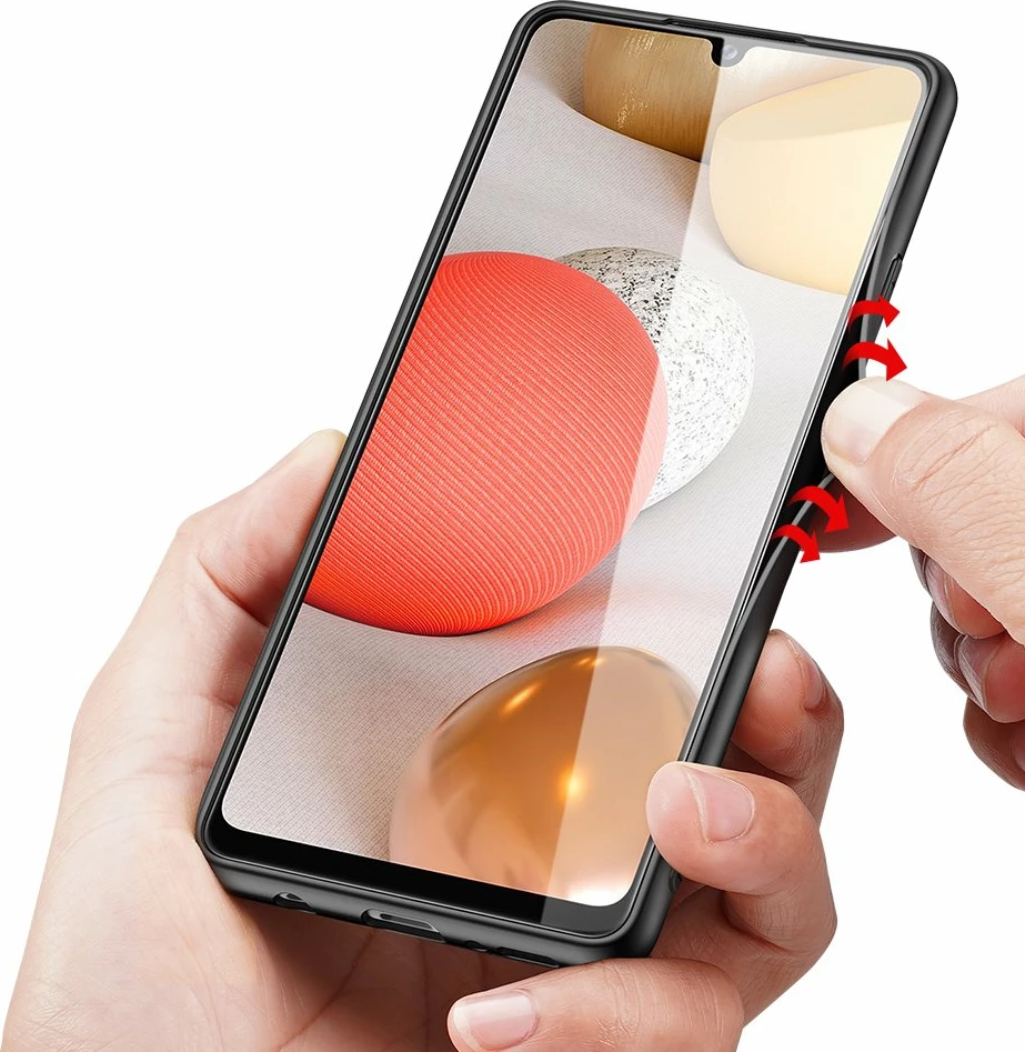 Mbështjellës Dux Ducis Fino për Samsung Galaxy A42 5G, najlon, gri