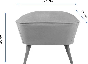 Puf i kuq Atelier del Sofa, Lake View
