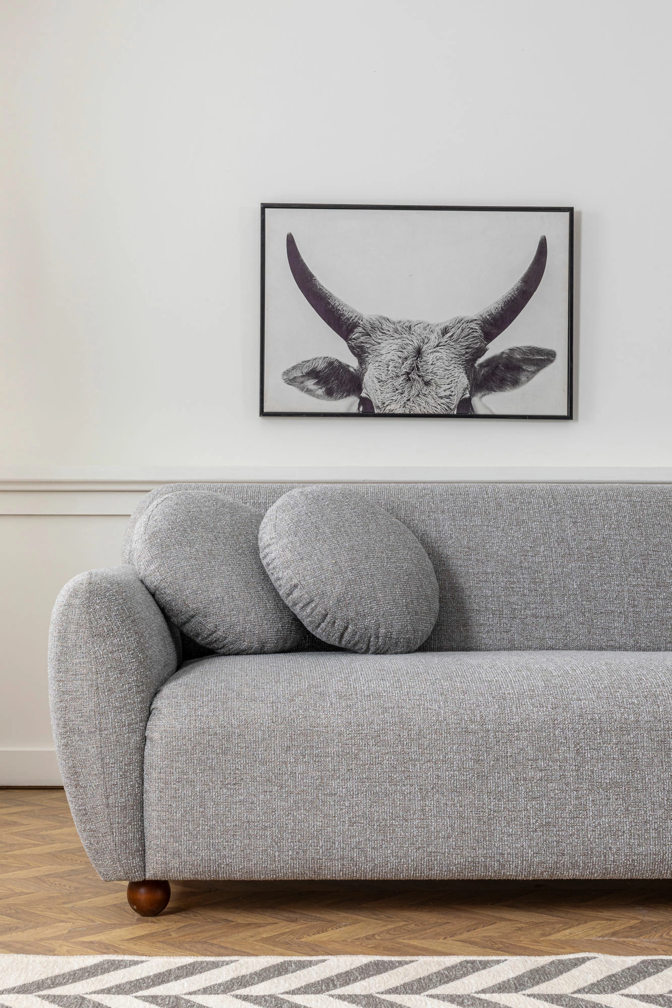 Këndare Eddy, ngjyrë gri e çelët, Atelier del Sofa